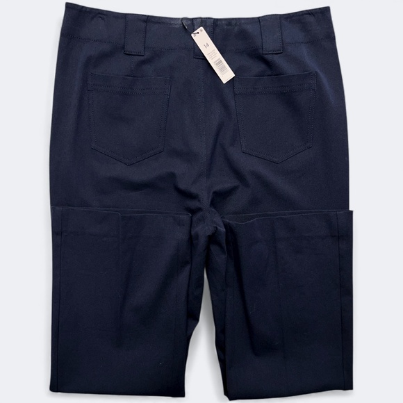 NIC+ZOE Pants Womens 14 Blue Streamlined Demi-Bootcut Pants Center Front Crease - Picture 4 of 11